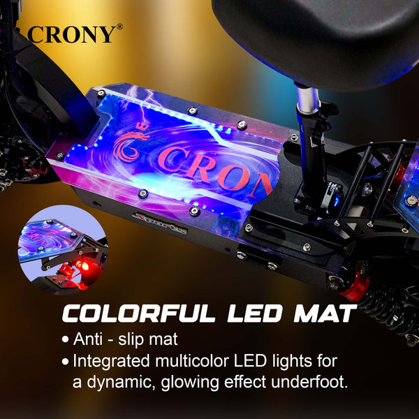 CRONY DK-11 LED 2800W high-performance E-Scoot bike built for power and stability. It features dual 2800W motors reaching speeds up to 95 KM/H, powered by a 60V 13AH lithium battery with a range of 25–40 KM