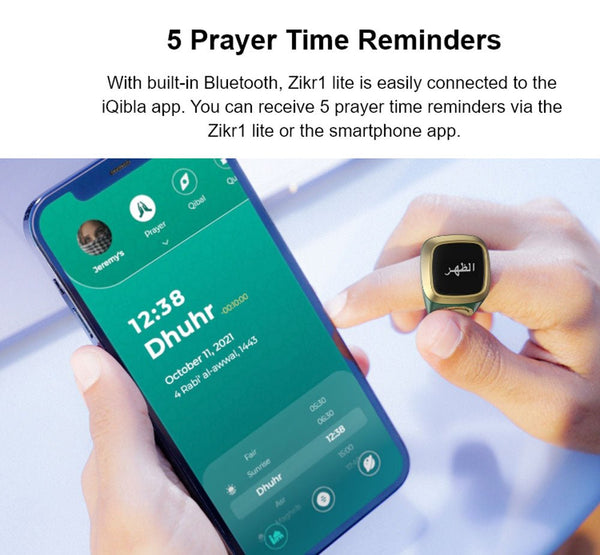 E01 Smart ring Smart Tasbeehi Ring Counter Tasbih Ring Prayer Ring - Edragonmall.com