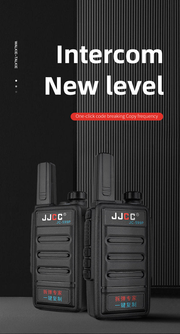 JJCC 3W JC-599P UHF A key to copy walkie-talkie 136 174MHz 400 480 MHz 5km wireless Walkie talkie two ways radio 2pcs/boxes - Edragonmall.com