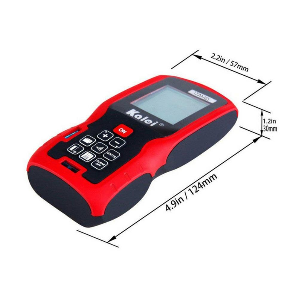 KALEI LDM-80 80M Digital Laser Distance Rangefinder Meter Measuring Tool - Edragonmall.com