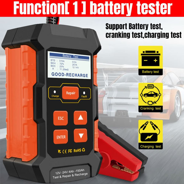 KONNWEI KW520 12V/10A-24V/5A Battery Tester+Charger+Repair Tool with tester and repair function - Edragonmall.com