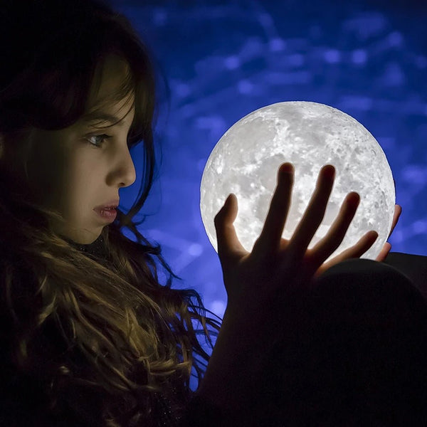 M16 3d Moon Light Wireless Remote Moon Lamp Multicolour - Edragonmall.com
