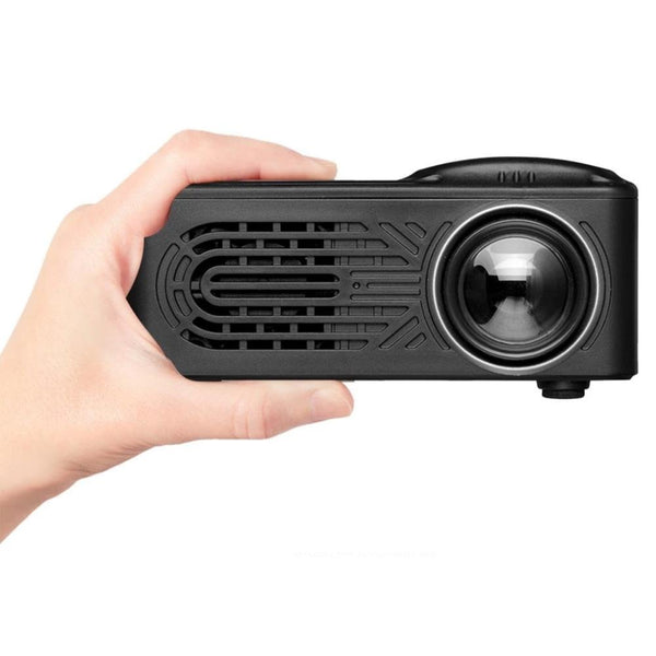 Mini Battery Projector, LCD Display LED Portable Projector, Home Theater Cinema USB Children Video Media Player -RD-814 -Black - Edragonmall.com