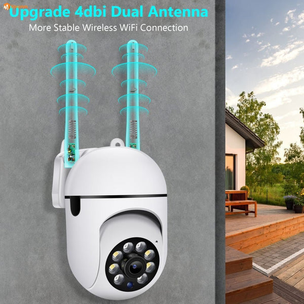 NIP-27 V380 APP 1080P Full color Wireless Camera HD IP Wireless CCTV Camera Waterproof Outdoor WiFi CCTV Security Cameras - Edragonmall.com
