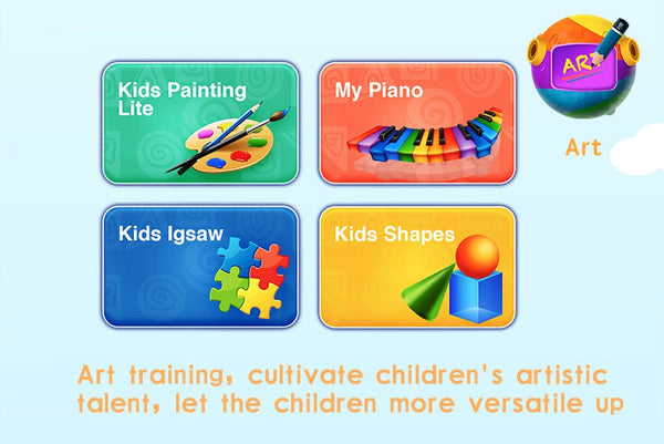 P06 7inch kids tablet with sim, Karoke Video Learning, Android - Blue - Edragonmall.com