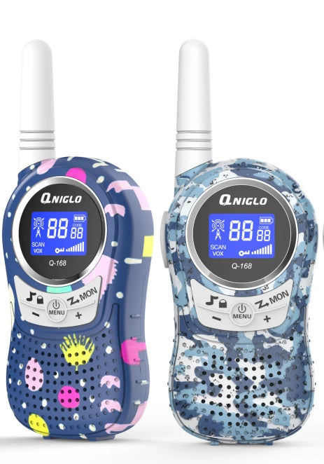 Crony The Q168 Plus Mini Walkie Talkie is a lightweight, portable communication device designed especially for children aged 3–8 years.
