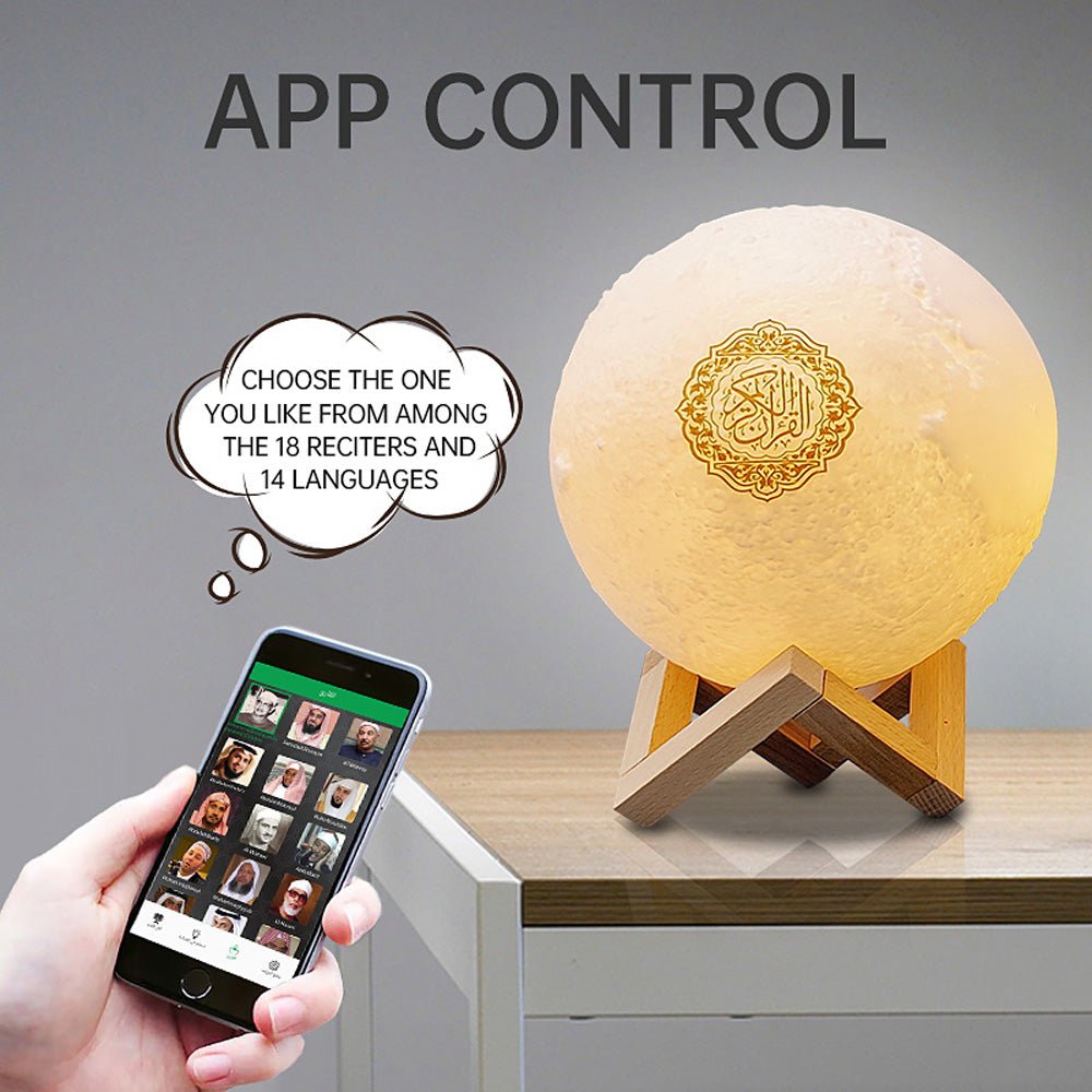 Quran player SQ170 have 14 kinds language & 18 readers touch light lamp quran speaker - Edragonmall.com