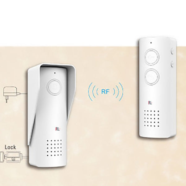 RL-0518 doorbell 433Mhz Wireless Audio Intercom System upto 500m working distance, battery operated Audio doorphone - Edragonmall.com