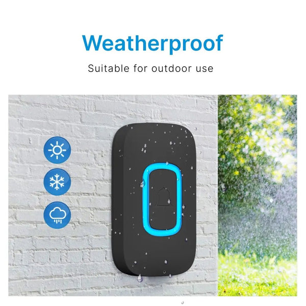 RL-3995 doorbell Battery-powered wireless doorbell with shining LED display Door bell - Edragonmall.com