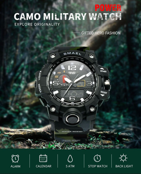 SB-008 Watch Movement Digital Waterproof Waterproof Watch High Quality Luxury Elegant Watches for Men electronic digital watch - Edragonmall.com