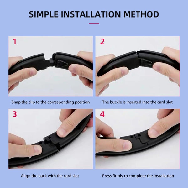 Smart Hula Hoop Auto-Spinning Hip Hula Hoop Exercise Lose Weight Detachable Sports Circle - Edragonmall.com