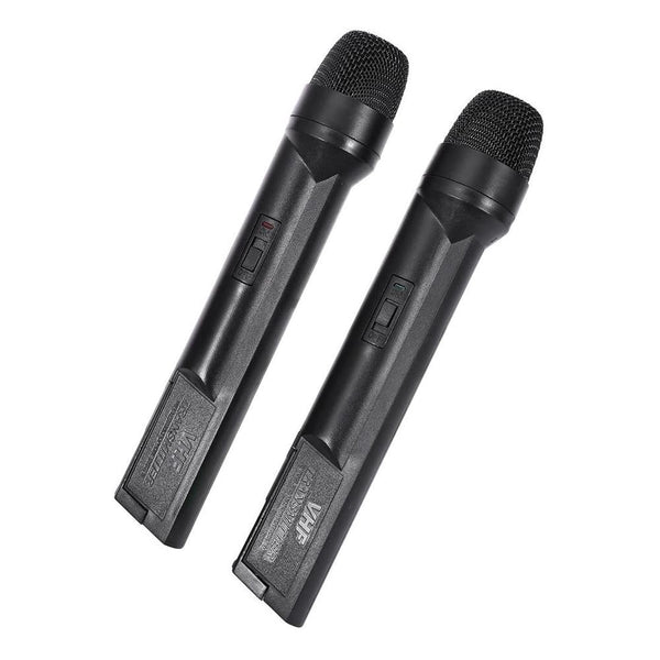 WEISRE WM-03V Dual wireless microphone Professional 210 - 280MHz VHF Wireless Handheld Dual Channel Transmitter Mic Set - Edragonmall.com