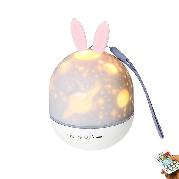rabbit 6 kinds of pattern light Starry Sky Luminous Projection Nebula Music