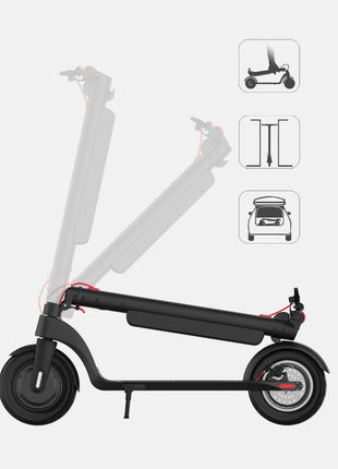 CRONY X8 Electric Kick Scooter, Replaceable dual battery capacity, Foldable10 inch