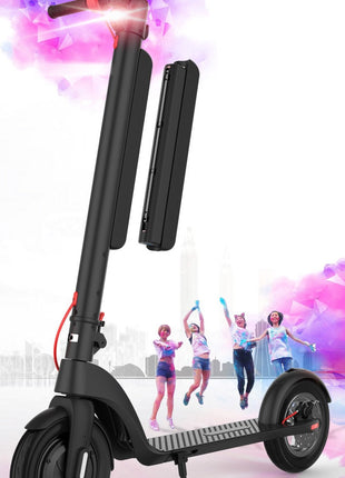 CRONY X8 Electric Kick Scooter, Replaceable dual battery capacity, Foldable10 inch