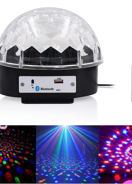 3C magic ball with BT music Party Light With Bluetooth Crystal Disco Ball Multicolour