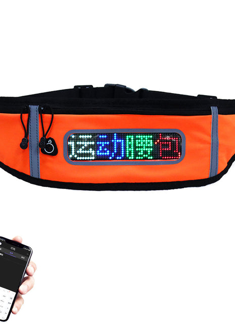 CRONY US-B006 LED Display fashion waist bag with app control for men and women