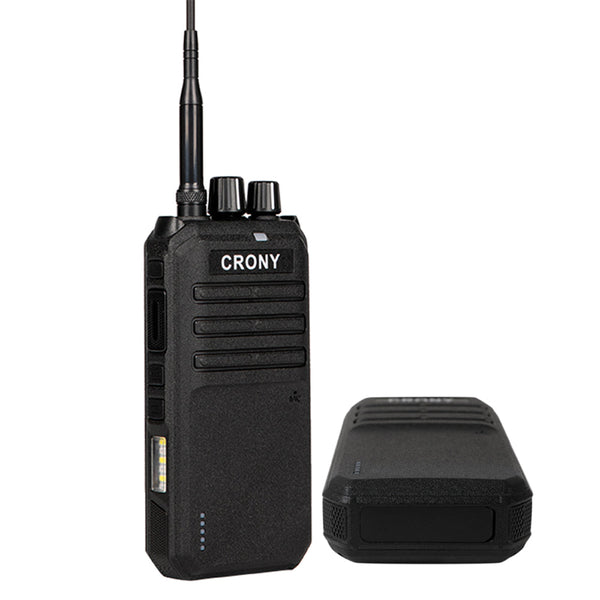 Crony 25W P30 high power professional walkie talkie with car jump start LED emergency light 15-55km
