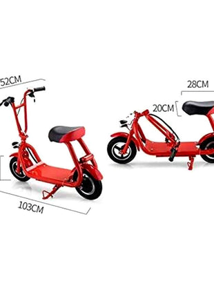 CRONY Mini Harley+Double Seat Two Wheels 36V 8A Lithium Battery Electric Electric motorcycle | Red