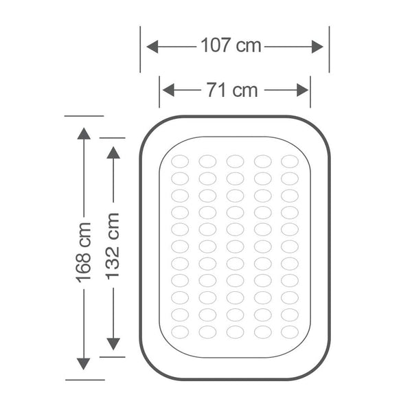 Intex 66810NP Floque + Airbed Air Bed Inflator Travel