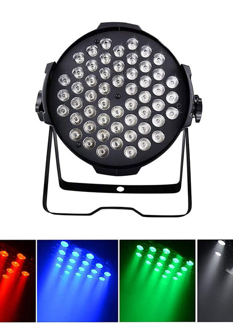 CRONY TP001/2 3W*54EACH RGB Led Par Light With DMX Cable for Use in DJ Disco Party, Stage Lighting