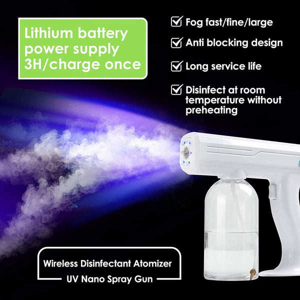 CRONY Electric disinfecting gun Disinfectant Steam ULV Gun Handheld Rechargeable Nano Atomizer