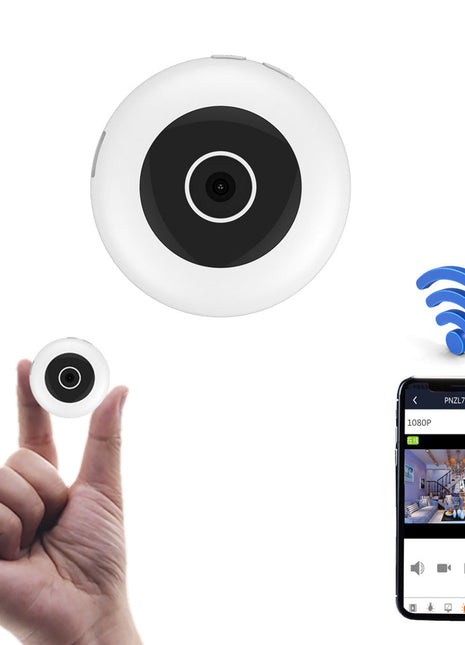 CRONY C2 Wifi Icookycam 1080p Camera 1920x1080p Wearable Intelligent Network Surveillance, Support Motion Detection Alarm Loop Recording  | White