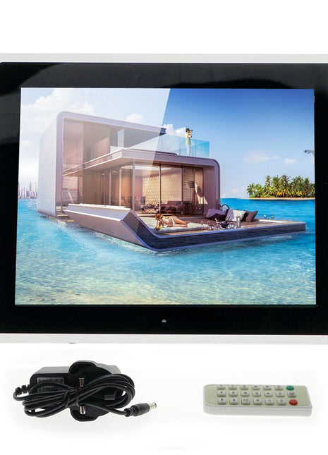 Crony 15 inch Wi-Fi Cloud Digital Photo Frame, iPhone & Android app, TFT LCD with High Resolution -Black - edragonmall.com