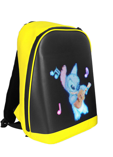 CRONY T2 AD LED display backpack light screen waterproof smart back packs bag led display backpack with led screen