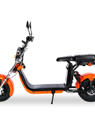 CRONY G-029 3000W Electric Motorcycle Motorbike High Speed Harley tyre Double Seat with double battery | Orange/yellow