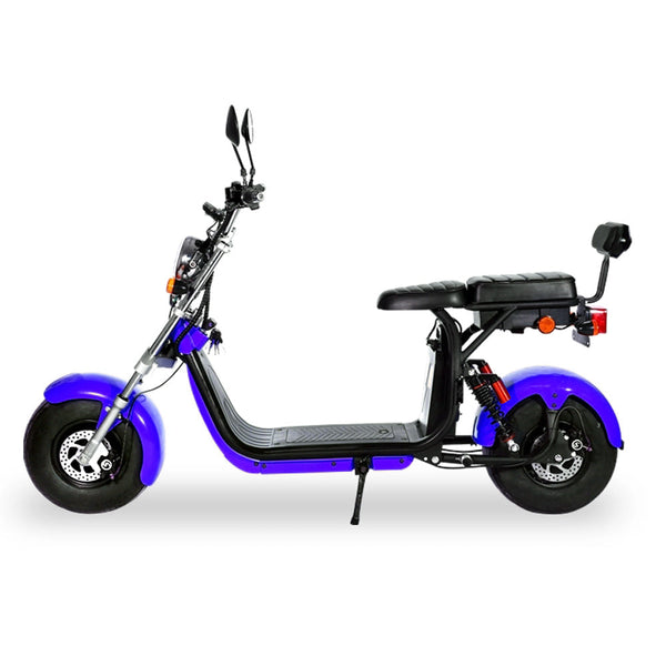 CRONY G-029 3000W Electric Motorcycle Motorbike High Speed Harley tyre Double Seat with double battery | Blue