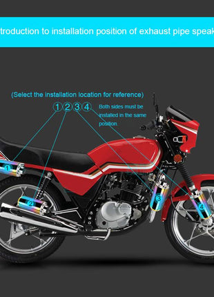 12v Harley Electric Motorcycle speaker Electric bike battery car subwoofer simulation sound Bluetooth audio - Edragonmall.com