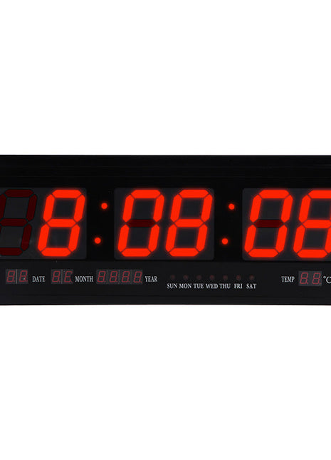 Crony TL-4819 clock Digital LED Clock Wall Clock Office Clock, Shows Time, Date, Day, Temperature