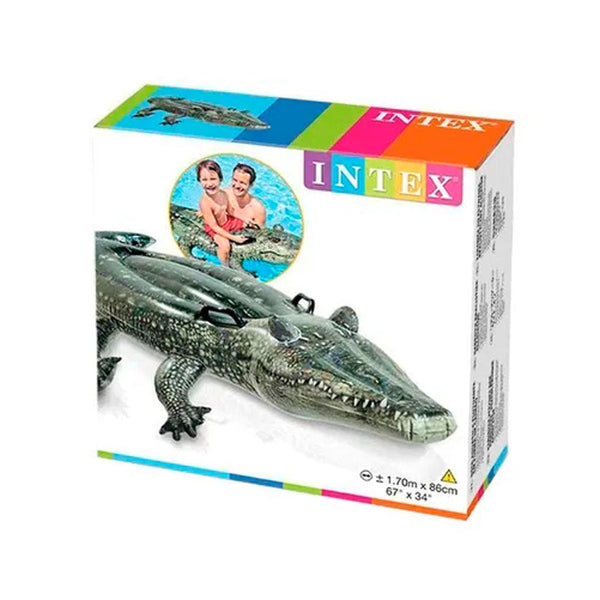 Realistic Gator Ride-On Pool Float 170 x 86cm TOYS