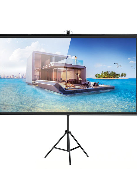 CRONY 72“projector screen with stand Portable Foldable Projection Movie Screen Fabric