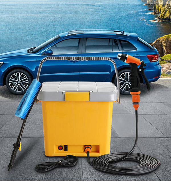 CRONY High Pressure Portable car washer With Electric clean Spray Gun, High Pressure water Pump, Brush, Storage Box