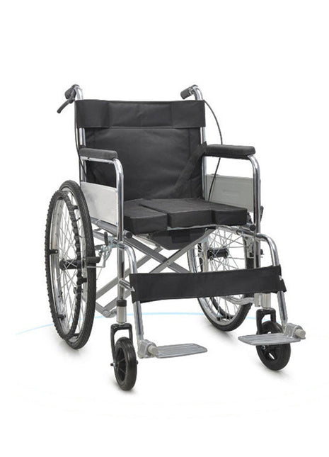CRONY XT-T-007 Hand-pushed wheelchair With toilet Convenient four-brake wheelchair, multifunctional folding wheelchair