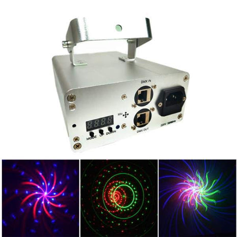 QS-1 10W Laser Light Projector Multicolour Lighting for Party Bars Stage Effect