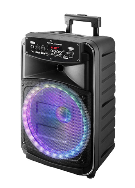 CRONY RX-8148 Speaker 8 Inch Portable Bluetooth Karaoke Wireless Trolley Speaker System With Battery