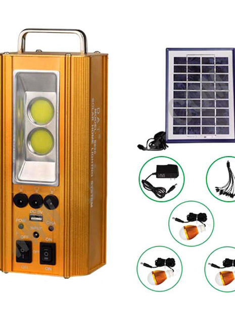 CRONY AT-8826 solar power system Complete Rechargeable Solar Home Lighting System with USB