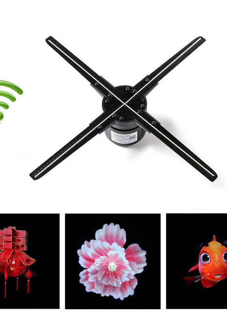 Crony 5D 50" holographic led fan AD Hologram Advertising Display With APP WIFI Adve ADrtising Display Holographic Imaging Naked Eye Fan