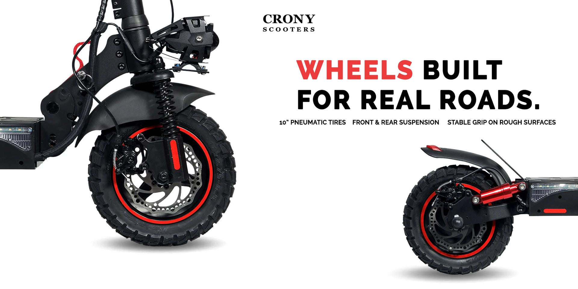CRONY T4 big display high speed E-scooter  Foldable Electric Scooter 10inch NO Seat - Black with Smart Lock & App /upto 65 Km/H Maximum Speed, 35km Travel Distance, 10 Inch Tires. - Hero Banner 2