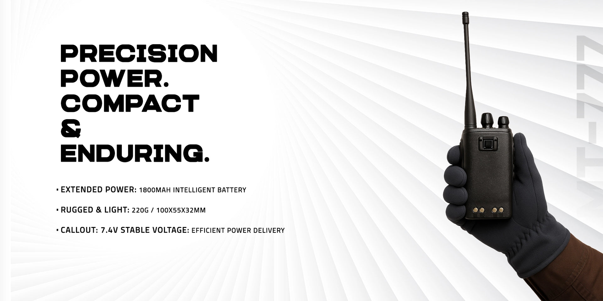 Crony 7W MT-777 UHF Long Range Walkie Talkie Rechargeable Protable Radio Wireless Radio 5-15km - Hero Banner 2