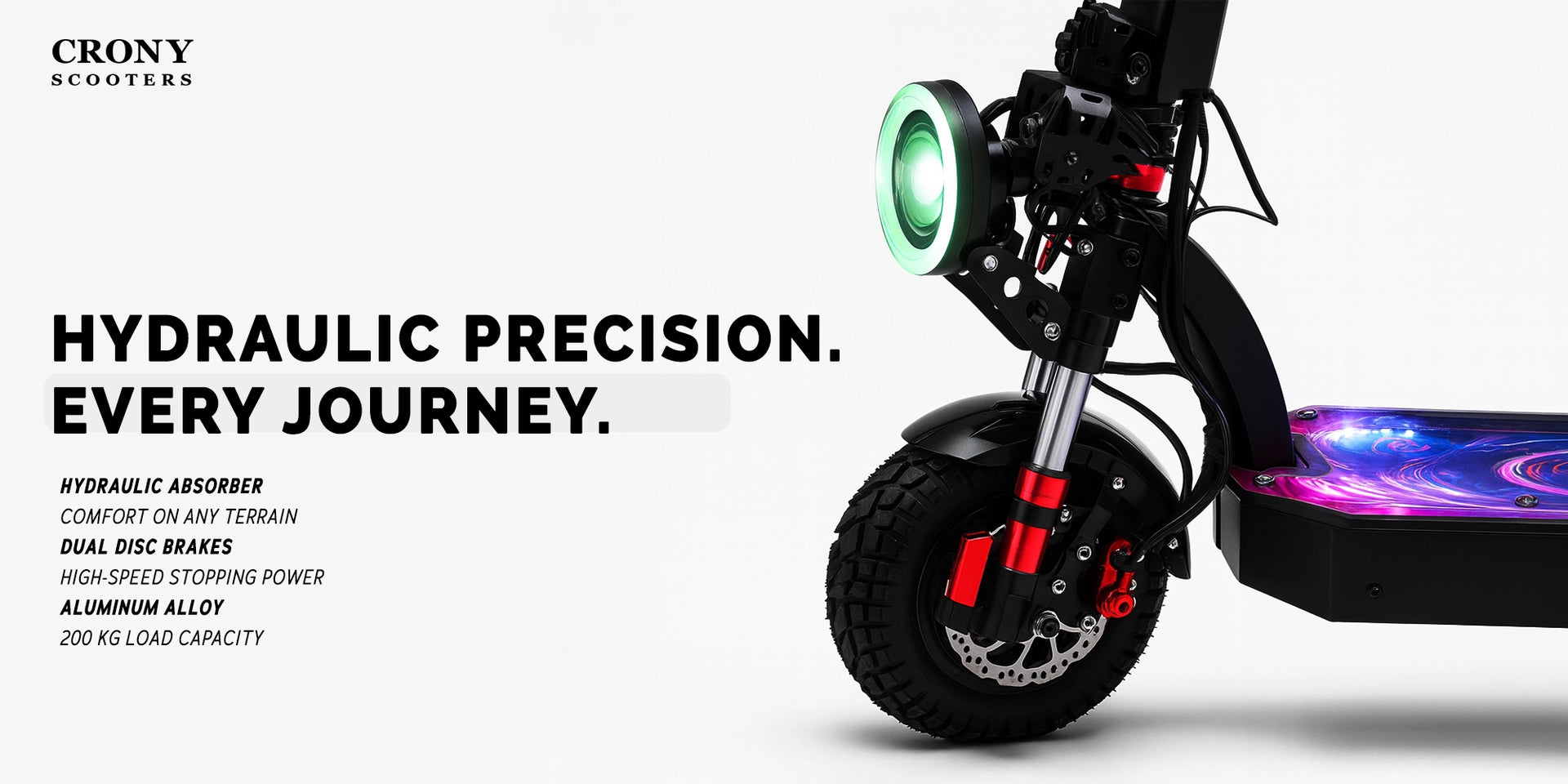 CRONY DK-11 LED 2800W 11 inch Wide tire High configuration E-Scoot bike 80-95KM/H Electric Scooter - Hero Banner 3