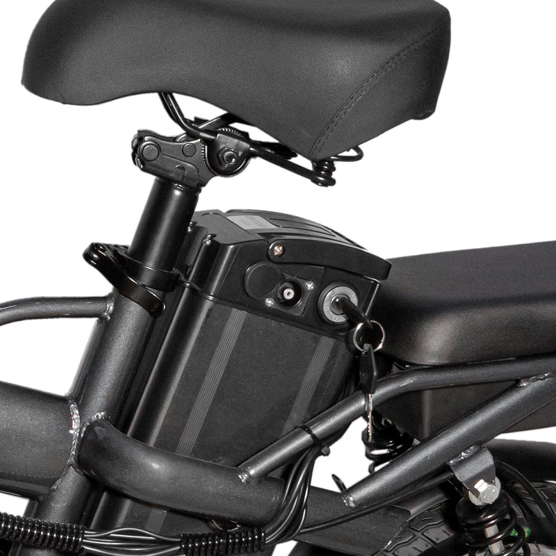 CRONY K2 14inch Fold Sport Bike Max Speed 30KM/H 48V/10AH Battery Dual Seater Foldable Design 120KG Weight Capacity Electric bicycles