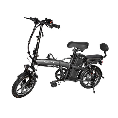 CRONY K2 14inch Fold Sport Bike Max Speed 30KM/H 48V/10AH Battery Dual Seater Foldable Design 120KG Weight Capacity Electric bicycles