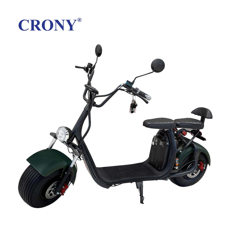 CRONY X2000 Advanced Electric Scooter Featuring 2000W Motor, Dual Hydraulic Suspension, Dual Seat Comfort Design, Anti-Theft System, Removable 60V Lithium Battery and 70KM/H Top Speed