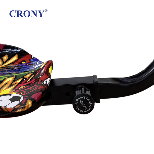 CRONY JL009 8-Inch V-Shaped Drift Car for Kids with Bluetooth Speaker 250W Motor 36V Battery 3 Speed Modes 18KM/H LED Lights Shock Absorption 3-Wheel Electric Scooter 7-10KM Range Lightweight Racing Drift Toy