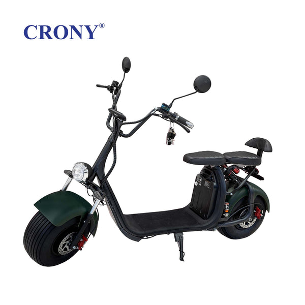 CRONY X2000 Advanced Electric Scooter Featuring 2000W Motor, Dual Hydraulic Suspension, Dual Seat Comfort Design, Anti-Theft System, Removable 60V Lithium Battery and 70KM/H Top Speed
