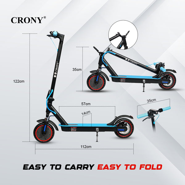 CRONY XM M365 blue  with Suspension and APP E-Scooter Max speed 45 KM/H Electric Scooter Aluminium Alloy Folded 8.5 Inch tires